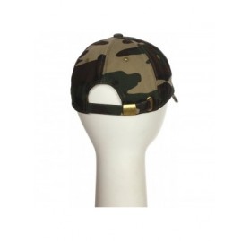 Baseball Caps Customized Letter Intial Baseball Hat A to Z Team Colors- Camo Cap White Black - Letter N - CZ18NKWHZ9M $14.30