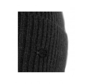 Skullies & Beanies Winter Beanie Hat with Ear Flaps Knit Skull Cap for Skiing- Cycling- Motorcycling- Camping - Black - CA193...