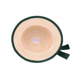 Fedoras Gondolier Pork Pie Boater Straw Hat - 132-sapin - CD184RZQ978 $59.51
