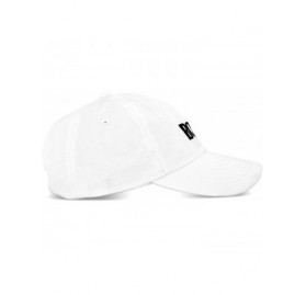 Baseball Caps BOSS Baseball Cap Dad Hat Mens Womens Adjustable - White - CU18CGN7DD5 $12.84