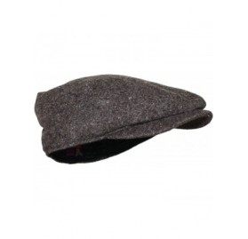 Newsboy Caps Irish Donegal Tweed Newsboy Driving Cap with Quilted Lining - Brown Donegal Large - CD1262UJK13 $14.54