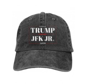 Baseball Caps Donald Trump & JFK Jr Q 2020 Campaign Adjustable Baseball Caps Denim Hats Cowboy Sport Outdoor - Black - CE18W4...