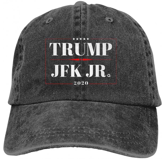 Baseball Caps Donald Trump & JFK Jr Q 2020 Campaign Adjustable Baseball Caps Denim Hats Cowboy Sport Outdoor - Black - CE18W4...
