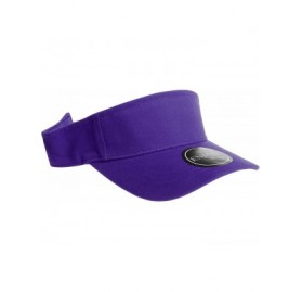 Visors 12 Pack Plain Visor Hats Adjustable Back Strap Tennis Golf Sun Hat - Purple - C5186G29K2N $32.76