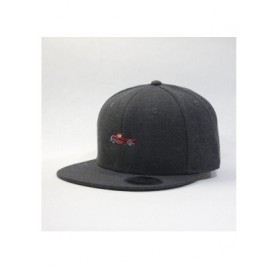 Baseball Caps Premium Heather Wool Blend Flat Bill Adjustable Snapback Hats Baseball Caps - Rt Heather Black - C412MQ5K9KT $2...