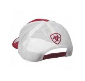 Baseball Caps Men's Red Pinstripe Corner Brand - Red - CM12GQI5T4X $33.73