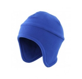 Balaclavas Men's Warm 2 in 1 Hat Winter Fleece Earflap Skull Sports Beanie Ski Mask - Blue - CW18IRNK2OT $23.28