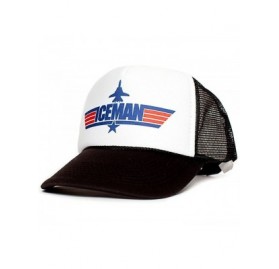 Baseball Caps Iceman Unisex-Adult Trucker Cap Hat -One-Size Multi (Black/White) - CS1293ML321 $9.07