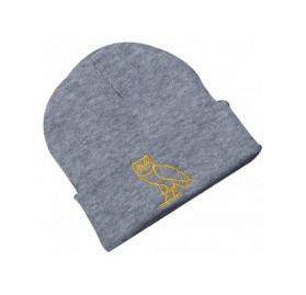 Skullies & Beanies Women's Winter Wool Cap Hip hop Knitting Skull hat - Owl Gray - CA12NZS9K5W $12.37