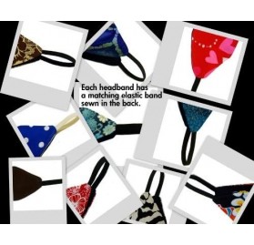 Headbands Skinny Headband Multicolor Hearts Over Black Soft Fashion Running Headwrap - CR1147X5SVT $8.19