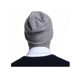 Skullies & Beanies Men's 100% Australian Merino Wool Beanie Hat Light Weight Warm Skull Caps Headwear - Lightgrey - C618HYHX5...