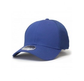 Baseball Caps Plain Pro Cool Mesh Low Profile Adjustable Baseball Cap - Flex L/Xl Royal - CI187GG0YE3 $13.21