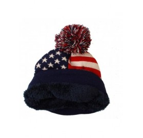 Skullies & Beanies Trump Beanie Ski Cap Hat Keep America Great Again- USA Flag Hat- Trump Beanie Hat - Beanie Hat - C818NRY2S...