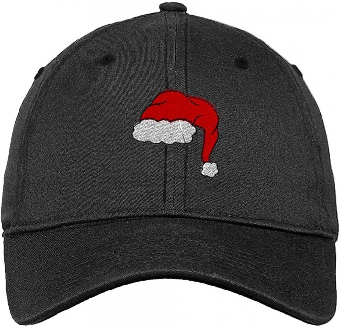 Baseball Caps Custom Soft Baseball Cap Santa Hat Embroidery Dad Hats for Men & Women - Dark Denim - CZ18SMRETLG $26.54