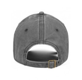 Baseball Caps Unisex Men Denim Baseball Hats Cotton Adjustable Mesh Visor-Hoyt-Team-Logo-Flat Caps - Grey-6 - CZ18T3ADSKQ $19.19