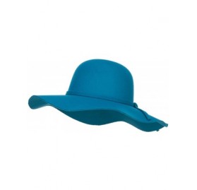 Sun Hats Polyester Floppy Wide Brim Hat - Teal - CY12CX1IDLN $19.69