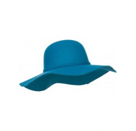 Sun Hats Polyester Floppy Wide Brim Hat - Teal - CY12CX1IDLN $19.69
