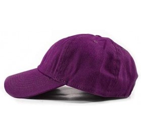 Baseball Caps Polo Style Baseball Cap Ball Dad Hat Adjustable Plain Solid Washed Mens Womens Cotton - Mulberry - C918WDC3933 ...