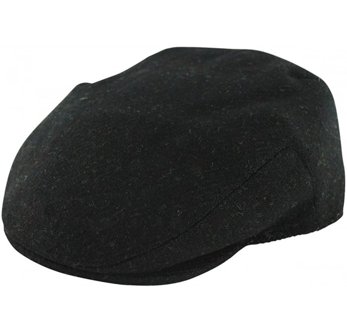 Newsboy Caps Stornoway Flat Cap - Black - C618KH68829 $19.29