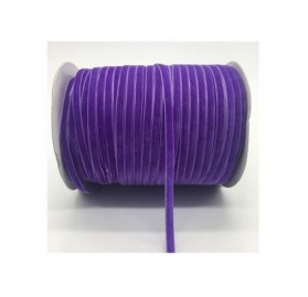 Headbands 5Yards/ 1/4" 6Mm Soft Comfortable Velvet Ribbon Headband Clips Wedding Christmas Decoration-Purple - Purple - C018X...