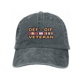 Baseball Caps Operations Enduring Freedom (OEF) and Iraqi Freedom (OIF) Veteran Denim Hats Baseball Cap Dad Hat - Deep Heathe...