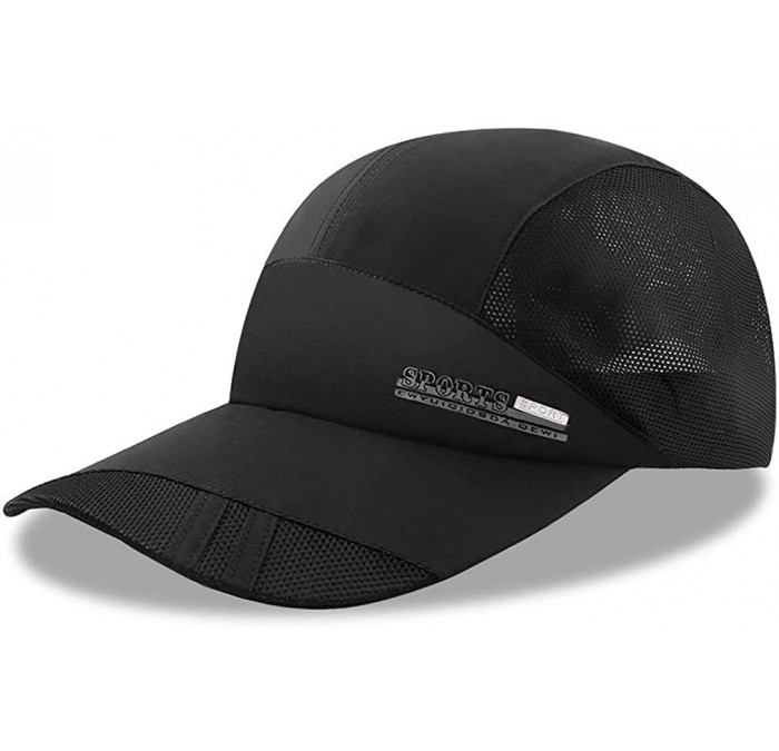 Sun Hats Ultra Cool Summer Breathing Mesh Weight-Light Baseball Cap - 26 Black - CB185QE508R $10.66