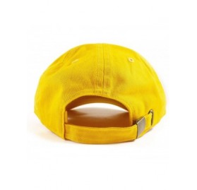 Baseball Caps Polo Style Baseball Cap Ball Dad Hat Adjustable Plain Solid Washed Mens Womens Cotton - Gold - CJ18WGDC8YO $10.87