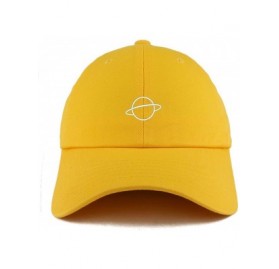 Baseball Caps Planet Embroidered Low Profile Soft Cotton Dad Hat Cap - Gold - CH18D57QIXX $18.47