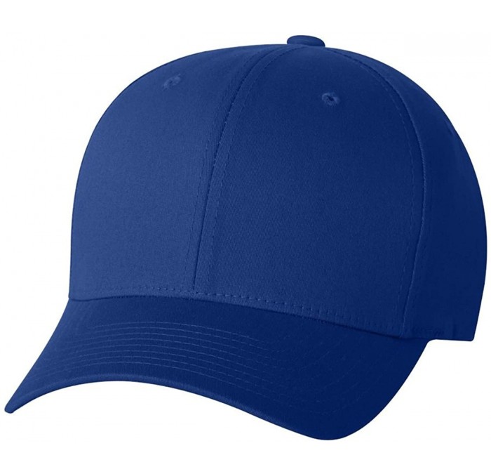 Baseball Caps 3-Pack Premium Original V Cotton Twill Fitted Hat 5001 - Royal - C1127J9569L $43.79
