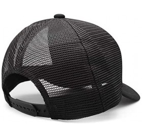 Baseball Caps W900-Trucks Baseball Cap for Men Novel Adjustable Mesh Hat Dad Strapback Hats - Black - C318AH02DCO $17.58