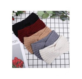 Cold Weather Headbands Knitted Hairband Crochet Twist Ear Warmer Winter Braided Head Wraps for Women Girls - Color J - CD1927...