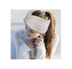 Cold Weather Headbands Knitted Hairband Crochet Twist Ear Warmer Winter Braided Head Wraps for Women Girls - Color J - CD1927...