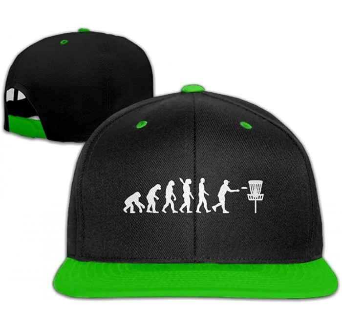 Baseball Caps Mens/Womens Hip-hop Hats Evolution Disc Golf Adjustable - Kellygreen - C018GMQM7I2 $16.03