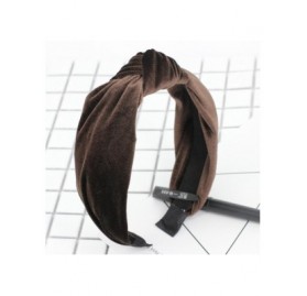 Headbands Womens Bow Knot Headband-Twist Cross Tie Velvet Headwrap Hair Band Hoop-Clearance! (Coffee) - Coffee - CR18EIORX66 ...