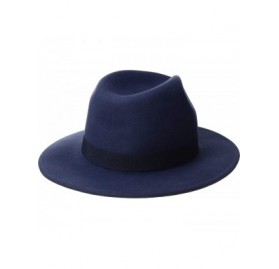 Fedoras Women's WFH8039 Felt Fedora Hat - Blue - CA18GO49SWK $38.05