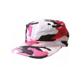 Newsboy Caps Basic GI Cadet Hats - Pink Camo - C911CE7O2HL $18.41