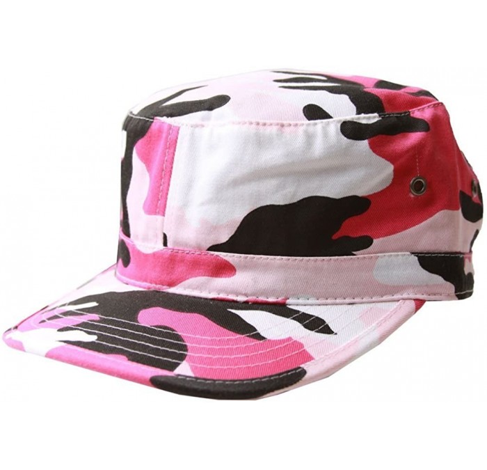 Newsboy Caps Basic GI Cadet Hats - Pink Camo - C911CE7O2HL $19.63
