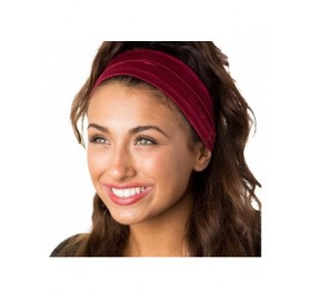 Headbands Adjustable & Stretchy Crushed Xflex Wide Headbands for Women Girls & Teens - CN18YKS6WWQ $29.37