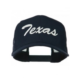 Baseball Caps Mid States Texas Embroidered Mesh Back Cap - Navy - C511MJ3Q6SD $22.86