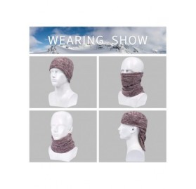 Balaclavas Neck Warmer Gaiter- Polar Fleece Ski Face Mask Cover for Winter Cold Weather & Keep Warm - Light Coffee - CU18W5K4...