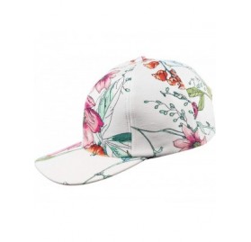 Baseball Caps Floral Print Baseball Cap Adjustable Snapback Six Panel Dad Hat for Women & Men Moldable Brim - Floral 31 - CW1...