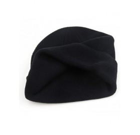 Skullies & Beanies Slouchy Beanie Cap Knit hat for Men and Women - Navy Blue - CQ18KHZKUDH $7.10