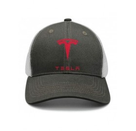 Baseball Caps Classic Tesla Car Baseball Hat for Mens Womens Trucker Cap - Tesla-17 - CX18LG9YIE9 $16.28