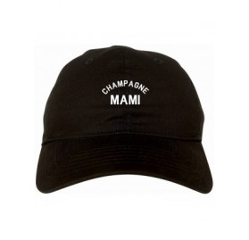 Baseball Caps Champagne Mami Womens Dad Hat Baseball Cap - Black - CI12B5RRGIR $26.42