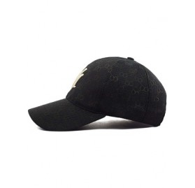Baseball Caps Unisex Fashion OO Honeycomb Lattice Baseball Caps Adjustable Quick Dry Sports Cap Sun Hat - My-black - CZ18XASA...