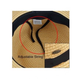 Sun Hats Exclusives Straw Embroidered Lettering Floppy Brim Sun Hat (ST-2017) - Always on Vacay_- CM17XWEG4NW $16.83