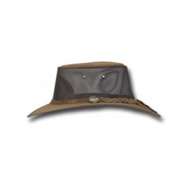 Sun Hats Foldaway Cooler Leather Hat - Item 1068 - Hickory - CD11BHMN6LR $43.55