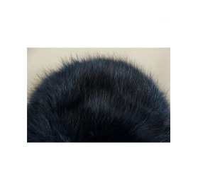 Skullies & Beanies Faux Fur Cossack Russian Style Hat for Ladies Winter Hats for Women - Navy Blue - CP12KBL68VT $14.02