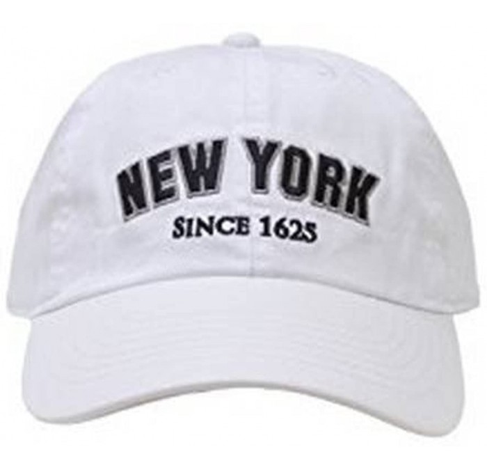 Baseball Caps New York 1625 Vintage Baseball Cap (25 Styles Available) - Pureblack/Silver - C412O7N6MM9 $20.85