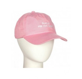 Baseball Caps Embroidery Classic Cotton Baseball Dad Hat Cap Various Design - Single for the Night Pink - CZ186YDM4D2 $15.94